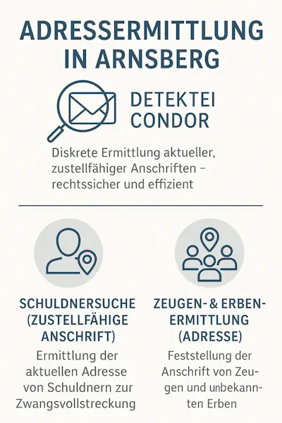 Adressermittlung in Arnsberg